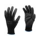 Рукавиці VOREL робочі чорні, поліестер з поліуретановим покриттям, 9 р., фото  | SNABZHENIE.com.ua