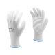 Рукавицы рабочие VOREL, белые, полиэстер с покрытием, размер 9, фото  | SNABZHENIE.com.ua