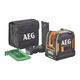 Лазерный нивелир AEG; дальность 30 м, точность 0,2 мм/1 м, 1 горизонтальный и 2 вертикальных зеленых луча., фото , изображение 6 | SNABZHENIE.com.ua