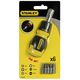 Отвертка укорочена Multibit Ratchet Stubby з храповим механізмом, з 6 вставками STANLEY (0-66-358), фото , зображення 2 | SNABZHENIE.com.ua