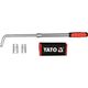 Ключ для коліс телескопічний YATO L-подібний, квадр- 1/2, 2 насадки: М17x19 і М21х23, l= 385-530 мм, фото  | SNABZHENIE.com.ua