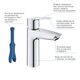 Набір змішувачів 3 в 1 для ванної кімнати Grohe QuickFix Start M-Size UA202301ME, фото , зображення 8 | SNABZHENIE.com.ua