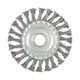 Щетка дисковая MASTERTOOL 125х22,23 мм из плетеной проволоки 19-9012, фото , изображение 2 | SNABZHENIE.com.ua