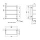 Электрический полотенцесушитель Kroner Скоба ДС08EL 600х500/4 EL, фото , изображение 2 | SNABZHENIE.com.ua