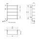 Электрический полотенцесушитель Kroner Скоба ДС09EL 700х500/5 ЕL, фото , изображение 2 | SNABZHENIE.com.ua