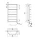 Полотенцесушитель електричний Kroner Трапеція ДТ18ER 1000х500/8 ER, фото , зображення 2 | SNABZHENIE.com.ua