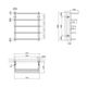 Полотенцесушитель водяной Kroner Каскад ДКС03 600х530/5, фото , изображение 2 | SNABZHENIE.com.ua