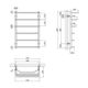 Полотенцесушитель водяной Kroner Каскад ДКТ05 800х530/6, фото , изображение 2 | SNABZHENIE.com.ua