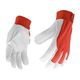 Перчатки робочі біло-червоні YATO, бавовна + шкіра, розмір 9 (YT-746419), фото , зображення 2 | SNABZHENIE.com.ua Перчатки робочі біло-червоні YATO, бавовна + шкіра, розмір 9 (YT-746419), фото , зображення 2 | SNABZHENIE.com.ua