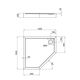 Душовий піддон Qtap Diamond 301112 100x100x12 см + сифон, фото , зображення 2 | SNABZHENIE.com.ua Душовий піддон Qtap Diamond 301112 100x100x12 см + сифон, фото , зображення 2 | SNABZHENIE.com.ua