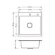 Кухонная мойка Lidz H5050B 3.0/0.8 мм Черная матовая (LDH5050BPVD3008), фото , изображение 2 | SNABZHENIE.com.ua Кухонная мойка Lidz H5050B 3.0/0.8 мм Черная матовая (LDH5050BPVD3008), фото , изображение 2 | SNABZHENIE.com.ua
