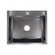 Кухонная мойка Lidz H6050B 3.0/0.8 мм Черная матовая (LDH6050BPVD3008), фото  | SNABZHENIE.com.ua Кухонная мойка Lidz H6050B 3.0/0.8 мм Черная матовая (LDH6050BPVD3008), фото  | SNABZHENIE.com.ua