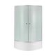 Душова кабіна полукругла Lidz Latwa SC80x80.SAT.HIGH.FR з матовим склом 4 мм + Душовий піддон Lidz KAPIELKA ST80x80x41 з панеллю, фото  | SNABZHENIE.com.ua Душова кабіна полукругла Lidz Latwa SC80x80.SAT.HIGH.FR з матовим склом 4 мм + Душовий піддон Lidz KAPIELKA ST80x80x41 з панеллю, фото  | SNABZHENIE.com.ua