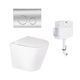 Комплект: Qtap Swan унитаз напольний Rimless QT16223178W + Nest комплект інсталяції 2в1 (кругла клавіша Chrome) QT0122490S4Q1 + QT0111M11112CRM, фото  | SNABZHENIE.com.ua Комплект: Qtap Swan унитаз напольний Rimless QT16223178W + Nest комплект інсталяції 2в1 (кругла клавіша Chrome) QT0122490S4Q1 + QT0111M11112CRM, фото  | SNABZHENIE.com.ua