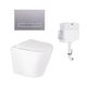 Комплект: Qtap Swan унитаз напольний Rimless QT16223178W + Nest комплект інсталяції 2в1 (лінійна клавіша Satin) QT0122490S4Q1 + QT0111M08382SAT, фото  | SNABZHENIE.com.ua Комплект: Qtap Swan унитаз напольний Rimless QT16223178W + Nest комплект інсталяції 2в1 (лінійна клавіша Satin) QT0122490S4Q1 + QT0111M08382SAT, фото  | SNABZHENIE.com.ua
