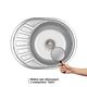Кухонна мийка Lidz 5745 0,6 мм Satin (LIDZ574506SAT), фото , зображення 3 | SNABZHENIE.com.ua Кухонна мийка Lidz 5745 0,6 мм Satin (LIDZ574506SAT), фото , зображення 3 | SNABZHENIE.com.ua