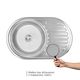 Мойка кухонная Lidz 7750 0,8 мм Satin, фото , изображение 3 | SNABZHENIE.com.ua Мойка кухонная Lidz 7750 0,8 мм Satin, фото , изображение 3 | SNABZHENIE.com.ua