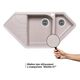 Кухонна мийка Lidz з додатковою чашею 1000x500/225 MAR-07, фото , зображення 3 | SNABZHENIE.com.ua Кухонна мийка Lidz з додатковою чашею 1000x500/225 MAR-07, фото , зображення 3 | SNABZHENIE.com.ua