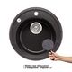 Кухонна мийка Lidz D510/200 GRF-13 (LIDZGRF13D510200), фото , зображення 3 | SNABZHENIE.com.ua Кухонна мийка Lidz D510/200 GRF-13 (LIDZGRF13D510200), фото , зображення 3 | SNABZHENIE.com.ua