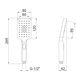 Лейка для душа Qtap Rucni A121N3KBB, фото , изображение 2 | SNABZHENIE.com.ua Лейка для душа Qtap Rucni A121N3KBB, фото , изображение 2 | SNABZHENIE.com.ua