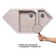 Кухонна мийка з додатковою чашею Lidz 1000x500/225 COL-06, фото , зображення 3 | SNABZHENIE.com.ua Кухонна мийка з додатковою чашею Lidz 1000x500/225 COL-06, фото , зображення 3 | SNABZHENIE.com.ua