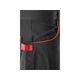 Робочі штани COMFY YATO, L, чорні з червоним, 7 кишень, 100% бавовна, фото , изображение 10 | SNABZHENIE.com.ua