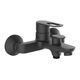 Смеситель для ванни Lidz Latwa 006 (з душовим гарнітуром) (k35) LDLAT006BLA45419 Чорний, фото  | SNABZHENIE.com.ua Смеситель для ванни Lidz Latwa 006 (з душовим гарнітуром) (k35) LDLAT006BLA45419 Чорний, фото  | SNABZHENIE.com.ua