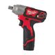 Аккумуляторний імпульсний гайковерт MILWAUKEE M12 BIW12-202C, крут. момент 138 Нм, 4933447133, фото , зображення 2 | SNABZHENIE.com.ua Аккумуляторний імпульсний гайковерт MILWAUKEE M12 BIW12-202C, крут. момент 138 Нм, 4933447133, фото , зображення 2 | SNABZHENIE.com.ua