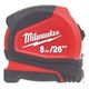 Рулетка Pro Compact MILWAUKEE 4932459596, 8 м, 26 мм, фото  | SNABZHENIE.com.ua Рулетка Pro Compact MILWAUKEE 4932459596, 8 м, 26 мм, фото  | SNABZHENIE.com.ua