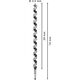 Гвинтові свердла по дереву, 11,1 мм, 22 x 385 x 450 мм, BOSCH, фото , изображение 3 | SNABZHENIE.com.ua