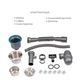 Комплект Lidz H5045: интегрированная мойка с дозатором и корзина K01G, фото , изображение 7 | SNABZHENIE.com.ua Комплект Lidz H5045: интегрированная мойка с дозатором и корзина K01G, фото , изображение 7 | SNABZHENIE.com.ua