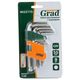Ключи шестигранные 9 шт, 1.5-10 мм, CrV, короткие шар GRAD, фото , изображение 2 | SNABZHENIE.com.ua Ключи шестигранные 9 шт, 1.5-10 мм, CrV, короткие шар GRAD, фото , изображение 2 | SNABZHENIE.com.ua