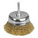 Щетка проволочная чашеобразная Ø75мм хвостовик Ø6мм (латунированная) SIGMA, фото  | SNABZHENIE.com.ua