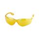 Очки захисні жовті INTERTOOL SP-0086, полімерні лінзи і заушники, захист від ударів, фото , зображення 2 | SNABZHENIE.com.ua