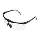 Очки захисні прозорі INTERTOOL SP-0090 з полімерними лінзами та чорними заушниками, захист від ударів, оптичний клас 3, фото , зображення 3 | SNABZHENIE.com.ua
