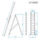 Лестница алюминиевая 2-секционная 2x10, 4,8 м INTERTOOL LT-0210, фото , изображение 3 | SNABZHENIE.com.ua Лестница алюминиевая 2-секционная 2x10, 4,8 м INTERTOOL LT-0210, фото , изображение 3 | SNABZHENIE.com.ua