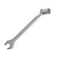 Ключ рожково-накидной шарнирный 16 мм Cr-V, сатин-хром INTERTOOL, фото , изображение 4 | SNABZHENIE.com.ua