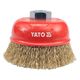 Щітка-крацовка 100 мм, чашка YATO (YT-4766), фото , зображення 2 | SNABZHENIE.com.ua
