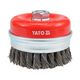 Щетка чашка 100 мм YATO (YT-4769), фото , изображение 2 | SNABZHENIE.com.ua