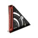 Кутник алюмінієвий зі стопкою 140 мм, 90°-45°-45° YATO l= 210/290 мм з транспортиром, фото , зображення 5 | SNABZHENIE.com.ua