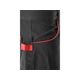 Робочі штани COMFY YATO, L, чорні з червоним, 7 кишень, 100% бавовна, фото , изображение 11 | SNABZHENIE.com.ua