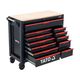Шафа-візок для інструментів YATO, 12 шуфлядів, 4 колеса, 113x100x48 см, фото , изображение 3 | SNABZHENIE.com.ua