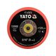 Диск кріпильний опорний з липучкою для полірування YATO Ø 125 мм з гвинтовим шпинделем Ø 5/16 (8 мм), фото , зображення 3 | SNABZHENIE.com.ua